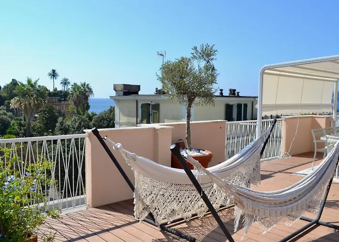 Ca' Muna - Sea View Penthouse, Private Rooftop, Walking To The Apartment Rapallo